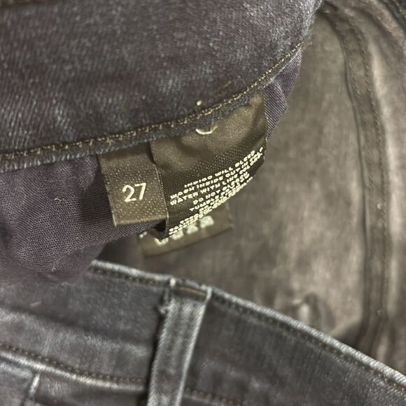 J. Brand Dark Denim Distressed Jeans mid rise crop skinny 27 - Picture 9 of 9